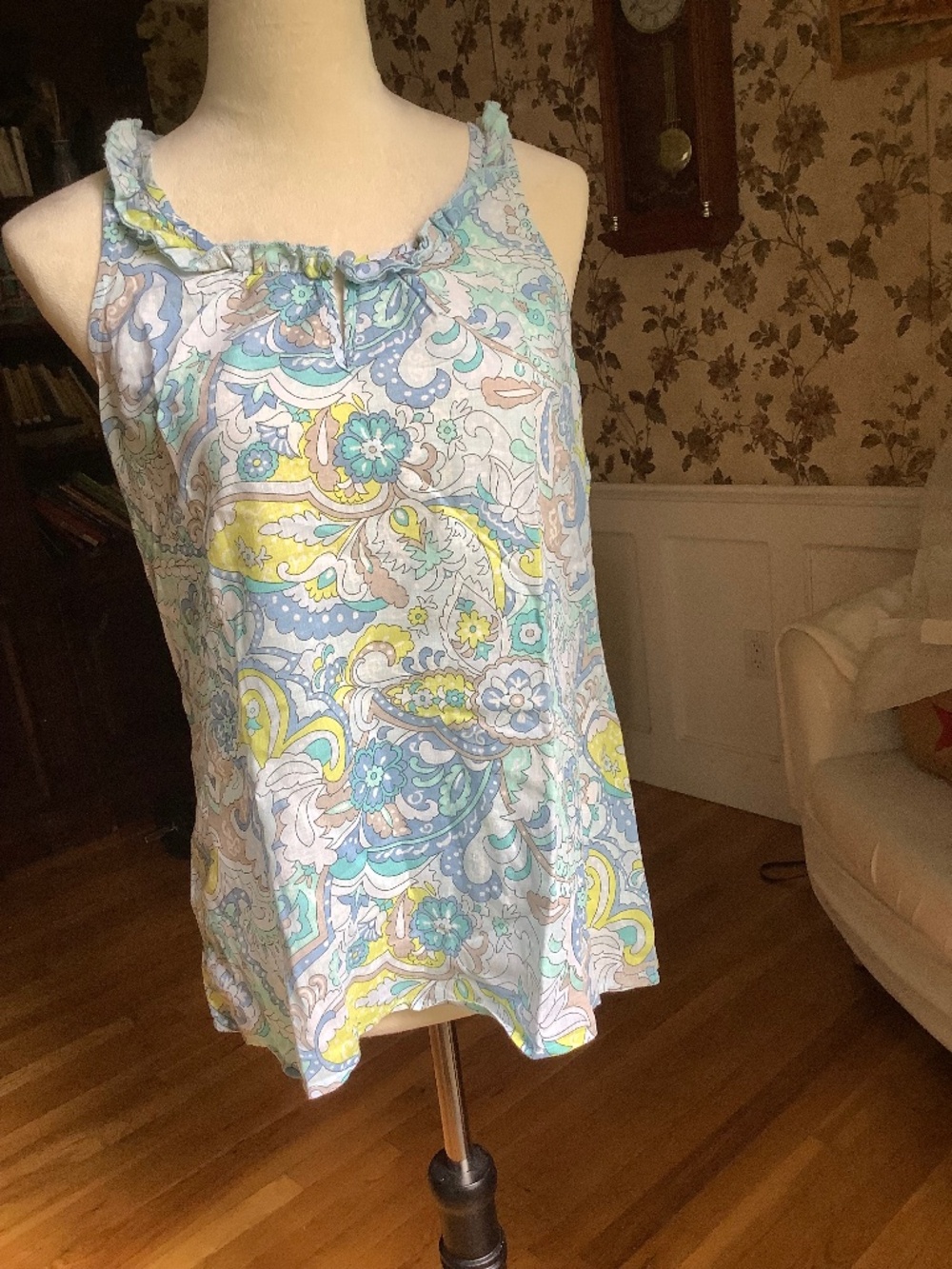 Old Navy Sleeves Cotton/Linen Blend Top Size S